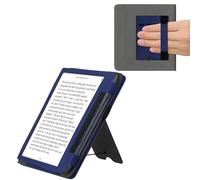 kwmobile Custodia Compatibile con Kobo Sage - Cover Chiusura Magnetica Autosleep con Leggio e Portatessere - Blu Scuro