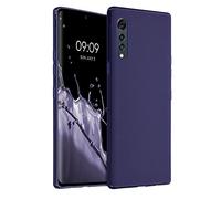 kwmobile Custodia Compatibile con LG Velvet Cover - Back Case per Smartphone in Silicone TPU - Protezione Gommata - deep ocean
