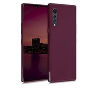 kwmobile Custodia Compatibile con LG Velvet Cover - Back Case per Smartphone in Silicone TPU - Protezione Gommata - viola bordeaux