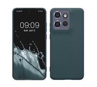 kwmobile Custodia Compatibile con Motorola Edge 60 Neo/Edge 50 Neo/ThinkPhone 25 Cover - Back Case per Smartphone in Silicone TPU - Protezione Gommata - ardesia scuro