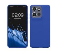 kwmobile Custodia Compatibile con Motorola Edge 60 Neo/Edge 50 Neo/ThinkPhone 25 Cover - Back Case per Smartphone in Silicone TPU - Protezione Gommata - blu baltico
