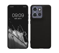 kwmobile Custodia Compatibile con Motorola Edge 60 Neo/Edge 50 Neo/ThinkPhone 25 Cover - Back Case per Smartphone in Silicone TPU - Protezione Gommata - nero matt