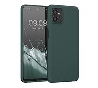 kwmobile Custodia Compatibile con Motorola Moto G32 Cover - Back Case per Smartphone in Silicone TPU - Protezione Gommata - verde blu