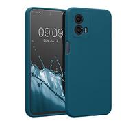 kwmobile Custodia Compatibile con Motorola Moto G53 5G Cover - Back Case per Smartphone in Silicone TPU - Protezione Gommata - Petrolio