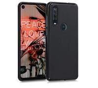 kwmobile Custodia Compatibile con Motorola One Action Cover - Back Case per Smartphone in Silicone TPU - Protezione Gommata - nero matt