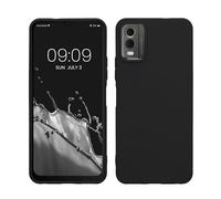 kwmobile Custodia Compatibile con Nokia C32 Cover - Back Case per Smartphone in Silicone TPU - Protezione Gommata - nero