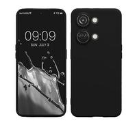 kwmobile Custodia Compatibile con OnePlus Nord 3 5G Cover - Back Case per Smartphone in Silicone TPU - Protezione Gommata - nero matt