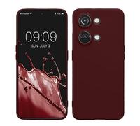 kwmobile Custodia Compatibile con OnePlus Nord 3 5G Cover - Back Case per Smartphone in Silicone TPU - Protezione Gommata - rosso fulvo
