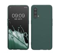 kwmobile Custodia Compatibile con OnePlus Nord CE 5G Cover - Back Case per Smartphone in Silicone TPU - Protezione Gommata - verde blu