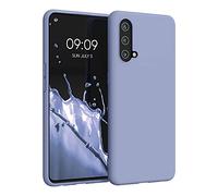 kwmobile Custodia Compatibile con OnePlus Nord CE 5G Cover - Back Case per Smartphone in Silicone TPU - Protezione Gommata - lavanda opaco