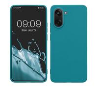 kwmobile Custodia Compatibile con OnePlus Nord CE5 Cover - Back Case per Smartphone in Silicone TPU - Protezione Gommata - petrolio matt