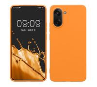 kwmobile Custodia Compatibile con OnePlus Nord CE5 Cover - Back Case per Smartphone in Silicone TPU - Protezione Gommata - arancia fruttata