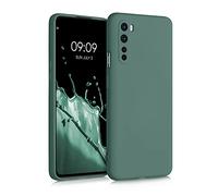 kwmobile Custodia Compatibile con OnePlus Nord Cover - Back Case per Smartphone in Silicone TPU - Protezione Gommata - verde militare