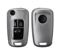 kwmobile Custodia Compatibile con Opel con 3 tasti pieghevole - Cover Chiavi Auto Protezione Copri Telecomando - Copertina Chiave - Copertura Gommata Silicone TPU