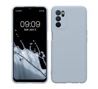 kwmobile Custodia Compatibile con Oppo A16 / A16s / A54s Cover - Back Case per Smartphone in Silicone TPU - Protezione Gommata - blu chiaro matt