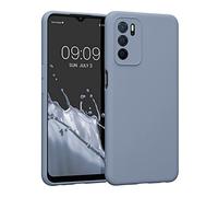 kwmobile Custodia Compatibile con Oppo A16 / A16s / A54s Cover - Back Case per Smartphone in Silicone TPU - Protezione Gommata - grigio blu