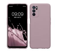 kwmobile Custodia Compatibile con Oppo A16 / A16s / A54s Cover - Back Case per Smartphone in Silicone TPU - Protezione Gommata - malva pastello