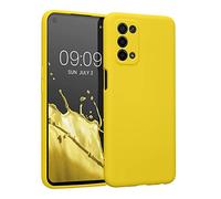 kwmobile Custodia Compatibile con Oppo A74 (5G) / A54 (5G) Cover - Back Case per Smartphone in Silicone TPU - Protezione Gommata - giallo radiante