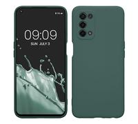 kwmobile Custodia Compatibile con Oppo A74 (5G) / A54 (5G) Cover - Back Case per Smartphone in Silicone TPU - Protezione Gommata - verde militare