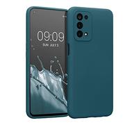 kwmobile Custodia Compatibile con Oppo A74 (5G) / A54 (5G) Cover - Back Case per Smartphone in Silicone TPU - Protezione Gommata - petrolio matt