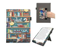 kwmobile Custodia Compatibile con Pocketbook InkPad One - Case Custodia Ecopelle Cover con Chiusura Magnetica Autosleep - Ancora un Capitolo multicolore