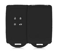 kwmobile Custodia Compatibile con Renault con 4 tasti Smart Key (solo Keyless Go) - Cover Chiavi Auto Protezione Copri Telecomando - Copri Chiave Copertura nero