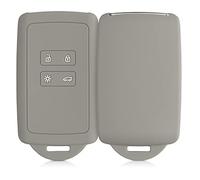 kwmobile Custodia Compatibile con Renault con 4 tasti Smart Key (solo Keyless Go) - Cover Chiavi Auto Protezione Copri Telecomando - Copri Chiave Copertura grigio