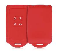 kwmobile Custodia Compatibile con Renault con 4 tasti Smart Key (solo Keyless Go) - Cover Chiavi Auto Protezione Copri Telecomando - Copri Chiave Copertura rosso