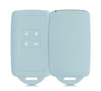 kwmobile Custodia Compatibile con Renault con 4 tasti Smart Key (solo Keyless Go) - Cover Chiavi Auto Protezione Copri Telecomando - Copri Chiave Copertura menta freddo