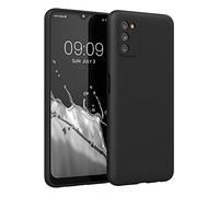 kwmobile Custodia Compatibile con Samsung Galaxy A03s Cover - Back Case per Smartphone in Silicone TPU - Protezione Gommata - nero matt