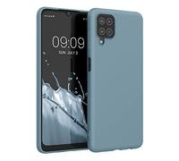 kwmobile Custodia Compatibile con Samsung Galaxy A12 Cover - Back Case per Smartphone in Silicone TPU - Protezione Gommata - artic night