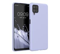 kwmobile Custodia Compatibile con Samsung Galaxy A12 Cover - Back Case per Smartphone in Silicone TPU - Protezione Gommata - lavanda pastello