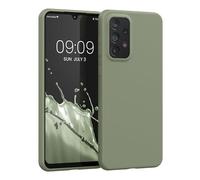 kwmobile Custodia Compatibile con Samsung Galaxy A33 5G Cover - Back Case per Smartphone in Silicone TPU - Protezione Gommata - verde grigio