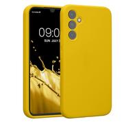 kwmobile Custodia Compatibile con Samsung Galaxy A34 5G Cover - Back Case per Smartphone in Silicone TPU - Protezione Gommata - giallo radiante