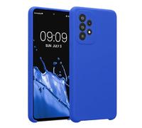 kwmobile Custodia Compatibile con Samsung Galaxy A52 / A52 5G / A52s 5G Cover - Back Case per Smartphone in Silicone TPU - Protezione Gommata - Blu Baltico
