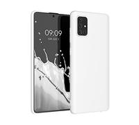 kwmobile Custodia Compatibile con Samsung Galaxy A71 Cover - Back Case per Smartphone in Silicone TPU - Protezione Gommata - bianco matt