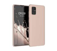 kwmobile Custodia Compatibile con Samsung Galaxy A71 Cover - Back Case per Smartphone in Silicone TPU - Protezione Gommata - coconut swirl