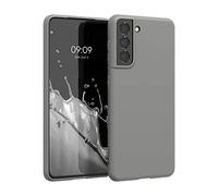 kwmobile Custodia Compatibile con Samsung Galaxy S21 Cover - Back Case per Smartphone in Silicone TPU - Protezione Gommata - stone dust