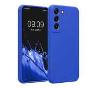 kwmobile Custodia Compatibile con Samsung Galaxy S22 Cover - Back Case per Smartphone in Silicone TPU - Protezione Gommata - blu baltico