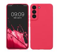 kwmobile Custodia Compatibile con Samsung Galaxy S22 Cover - Back Case per Smartphone in Silicone TPU - Protezione Gommata - rosa shocking
