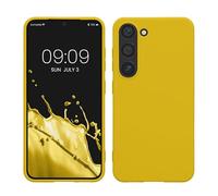 kwmobile Custodia Compatibile con Samsung Galaxy S23 Cover - Back Case per Smartphone in Silicone TPU - Protezione Gommata - giallo radiante