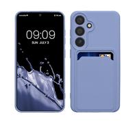 kwmobile Custodia Compatibile con Samsung Galaxy S24 Cover - Back Case Cellulare con Slot Porta Carte - Morbida in Silicone TPU lavanda