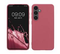 kwmobile Custodia Compatibile con Samsung Galaxy S24 FE Cover - Back Case per Smartphone in Silicone TPU - Protezione Gommata - rosa scuro