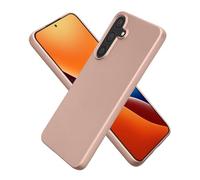 kwmobile Custodia Compatibile con Samsung Galaxy S25 FE Cover - Back Case Morbida - Protezione in Silicone TPU Effetto Metallizzato oro rosa metallizzato