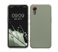 kwmobile Custodia Compatibile con Samsung Galaxy Xcover7 Cover - Back Case per Smartphone in Silicone TPU - Protezione Gommata - verde grigio