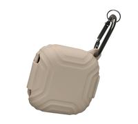 kwmobile Custodia Compatibile con Shokz OpenFit T910 -Custodia Cuffie Bluetooth - Protezione Auricolari Resistente in Silicone - beige
