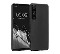 kwmobile Custodia Compatibile con Sony Xperia 1 IV Cover - Back Case per Smartphone in Silicone TPU - Protezione Gommata - nero
