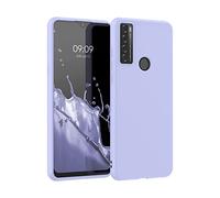 kwmobile Custodia Compatibile con TCL 20 SE Cover - Back Case per Smartphone in Silicone TPU - Protezione Gommata - lavanda pastello