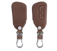 kwmobile Custodia Compatibile con VW Golf 8 con 3 tasti - Cover Chiavi Auto Protezione Copri Telecomando - Copri Chiave Copertura marrone scuro