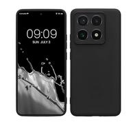 kwmobile Custodia Compatibile con Xiaomi 14T Pro Cover - Back Case per Smartphone in Silicone TPU - Protezione Gommata - nero matt